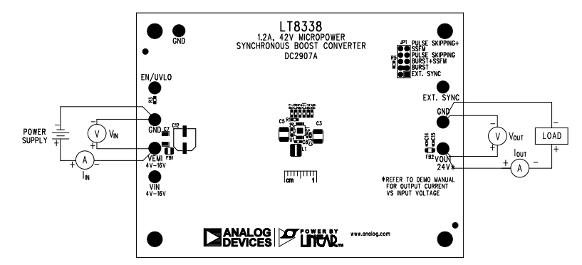 应用电路图 - Analog Devices Inc. LT8338演示板DC2907A